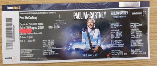 Paul mccartney biglietto - mccartney,
