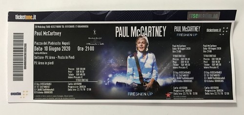 Paul mccartney biglietto - paul,